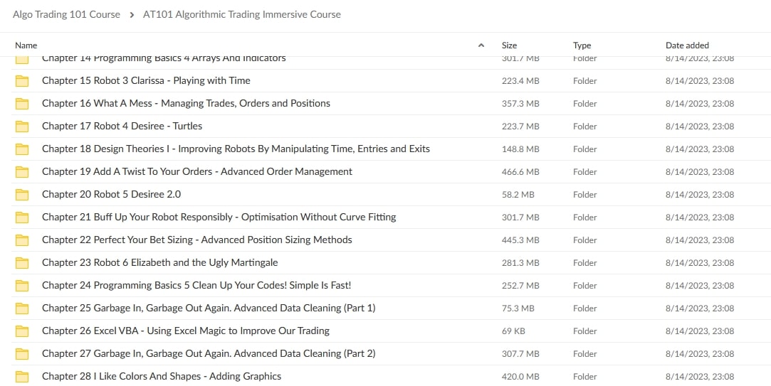 Algo Trading 101 Proof of Product 1