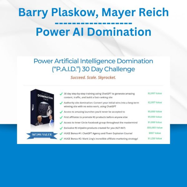 Barry Plaskow, Mayer Reich - Power AI Domination