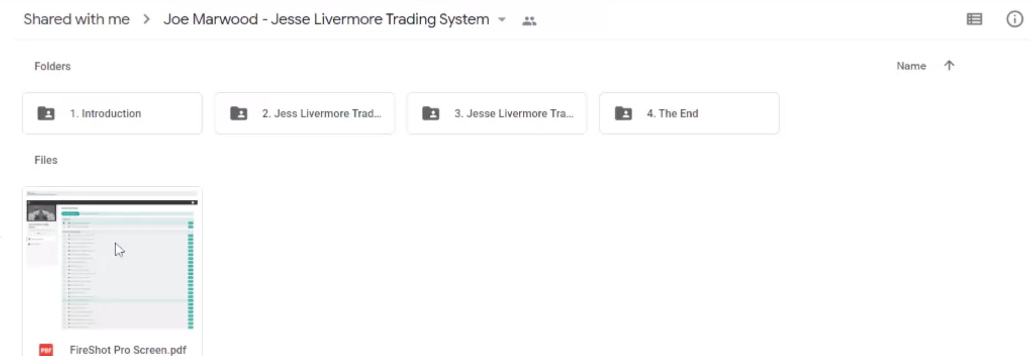 Jesse Livermore Trading System - Joe Marwood Proof of Product 1