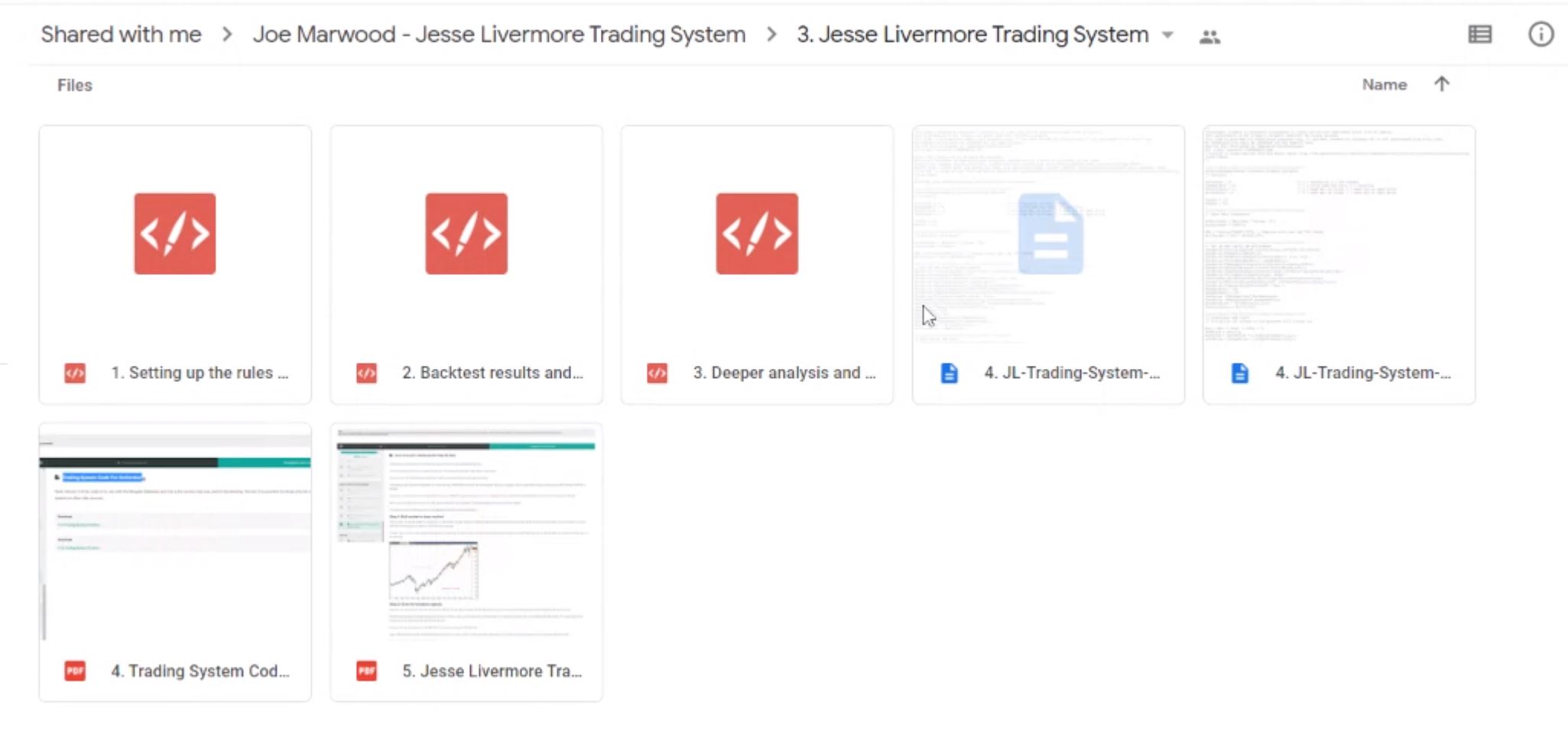 Jesse Livermore Trading System - Joe Marwood Proof of Product 2