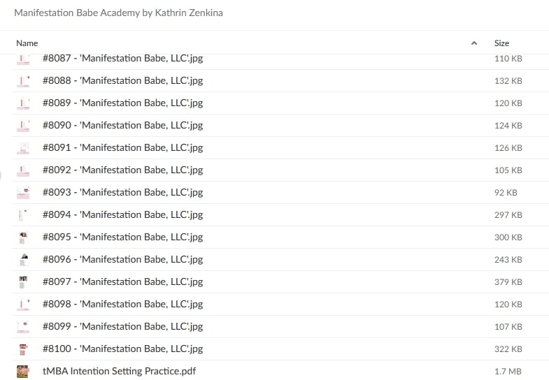 Kathrin Zenkina - The Manifestation Babe Academy 2021 Proof of Product 3