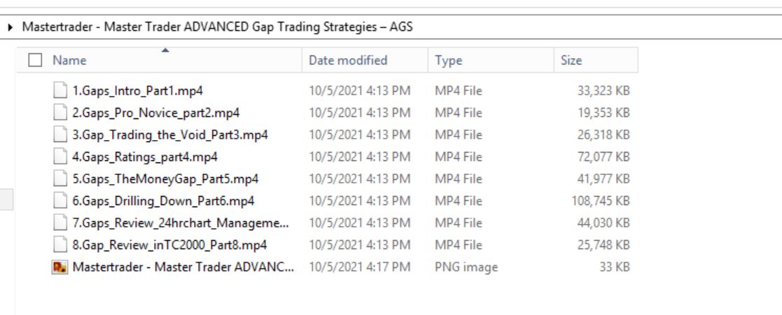 Master Trader - Advanced Gap Trading Strategies Proof of Product