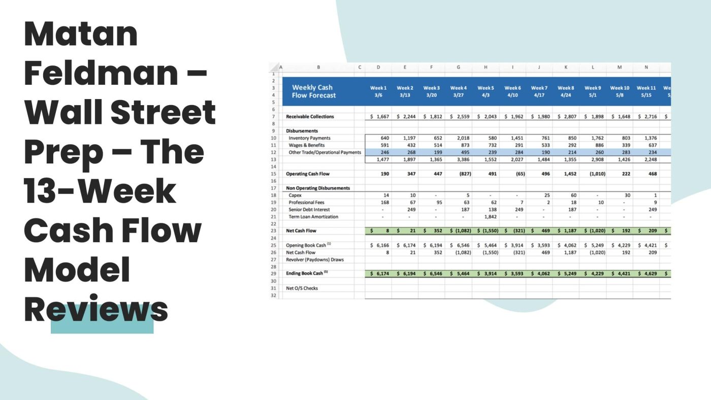 Matan Feldman – Wall Street Prep – The 13-Week Cash Flow Model Reviews