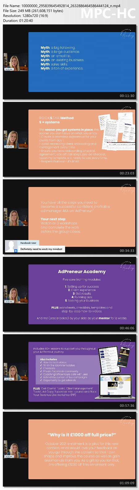 AdPreneur Academy – Self-study with Jess Brookes Proof of Product x2