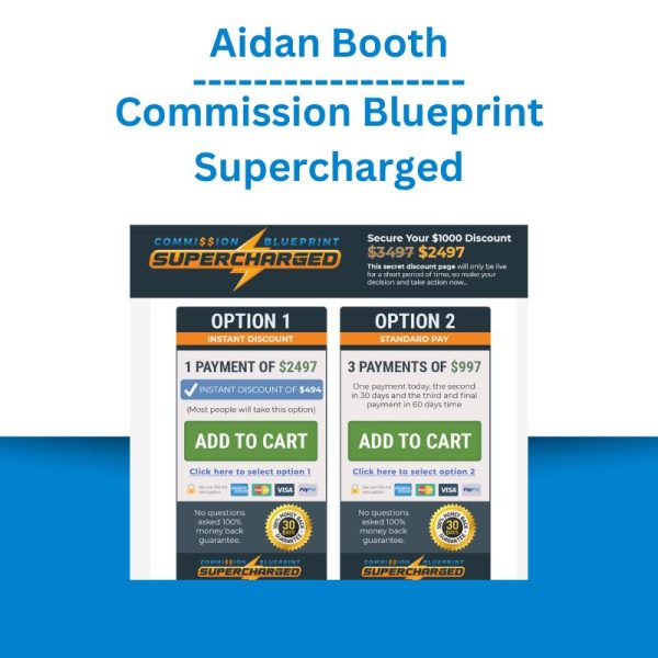 Aidan Booth – Commission Blueprint Supercharged