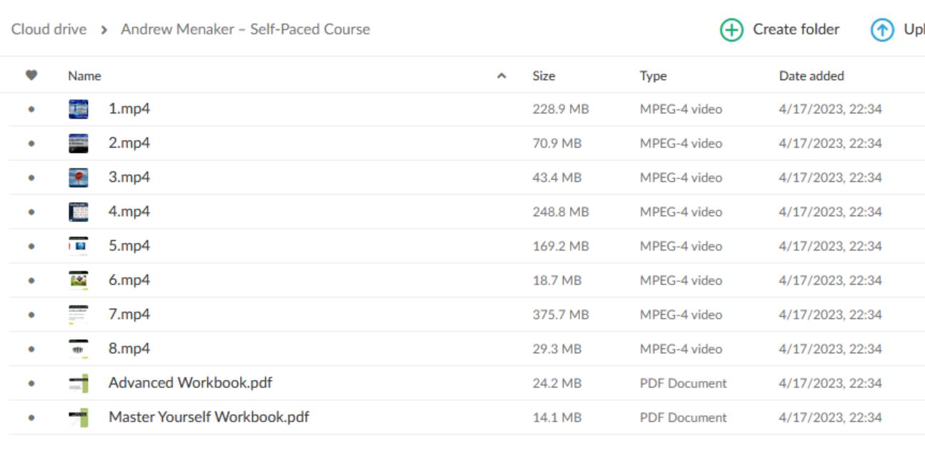 Andrew Menaker - Self-Paced Course Proof of Product