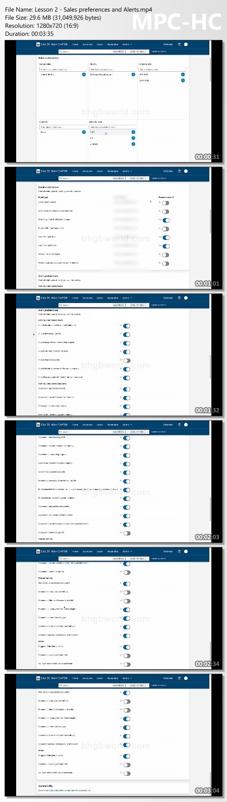 BowTiedSystems – LinkedIn Sales Navigator Course Proof of Product