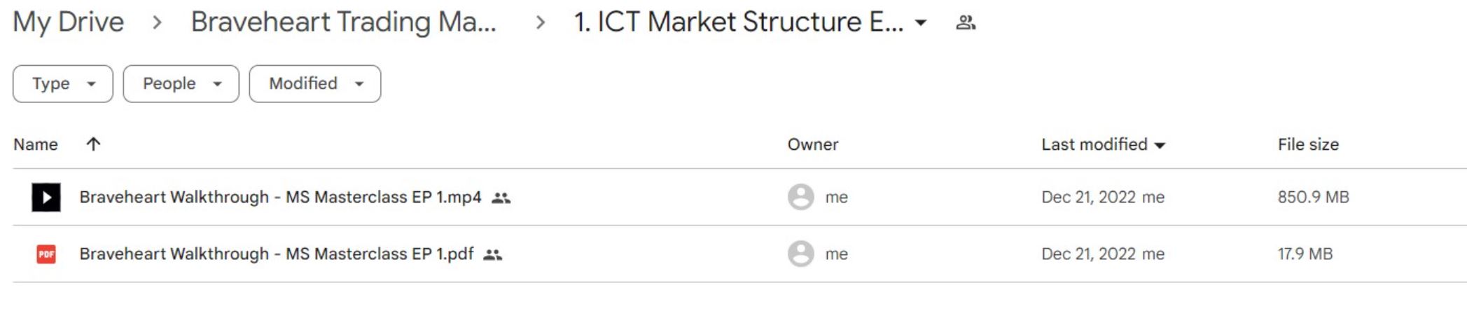 Braveheart Trading – Market Structure Masterclass Proof of Product 2