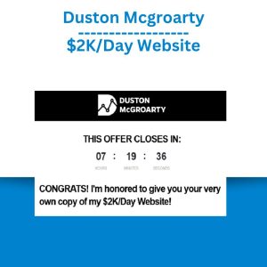 Duston Mcgroarty – $2KDay Website