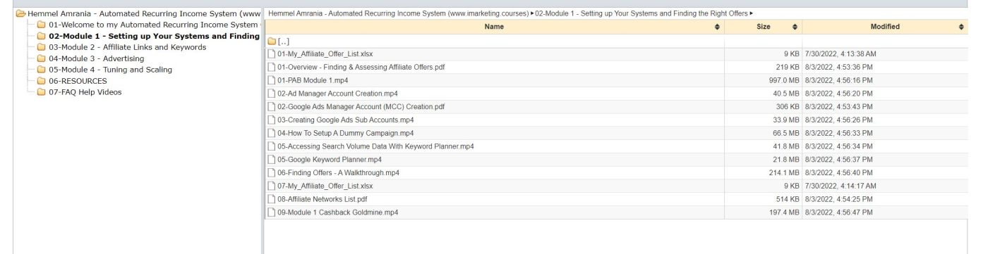 Hemmel Amrania – Automated Recurring Income System Proof of Product