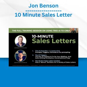 Jon Benson - 10 Minute Sales Letter