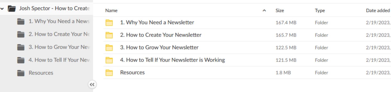 Josh Spector – How to Create a Newsletter That Actually Provides Value Workshop Proof of Product