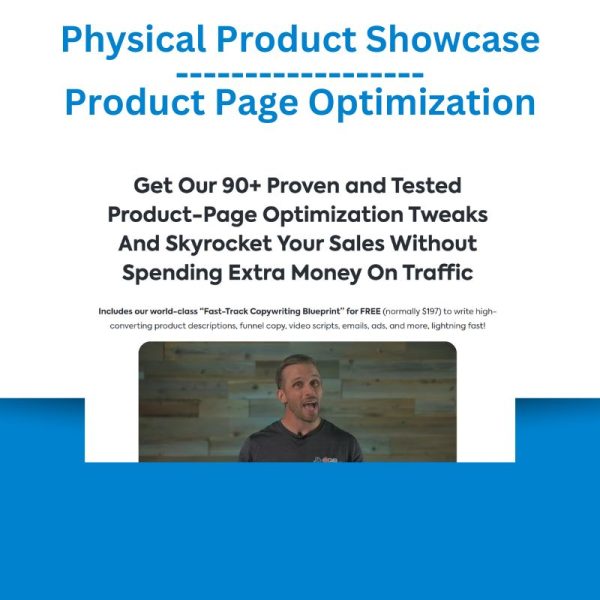 Physical Product Showcase - Product Page Optimization