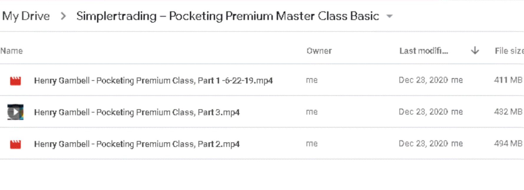 Simpler Trading – Pocketing Premium Master Class (Basic) Proof of Product