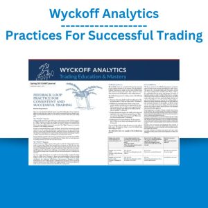 Wyckoff Analytics - Practices For Successful Trading