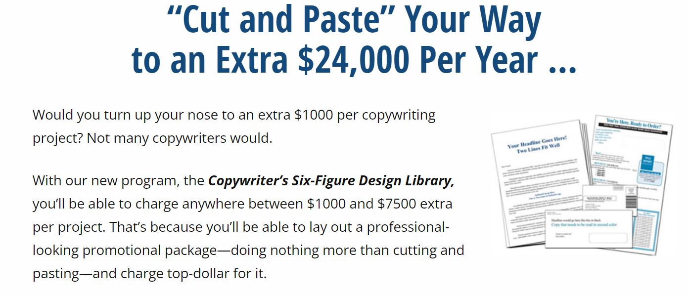 AWAI – Copywriters Six-Figure Design Library Proof of Product