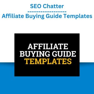 SEO Chatter - Affiliate Buying Guide Templates