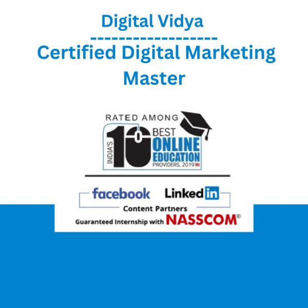 Digital Vidya - Certified Digital Marketing Master