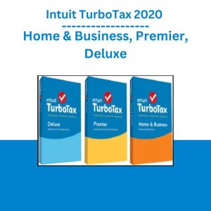 Intuit TurboTax 2020 Home & Business, Premier, Deluxe