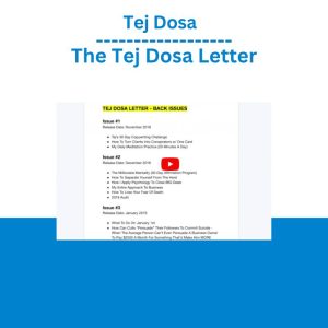 Tej Dosa – The Tej Dosa Letter