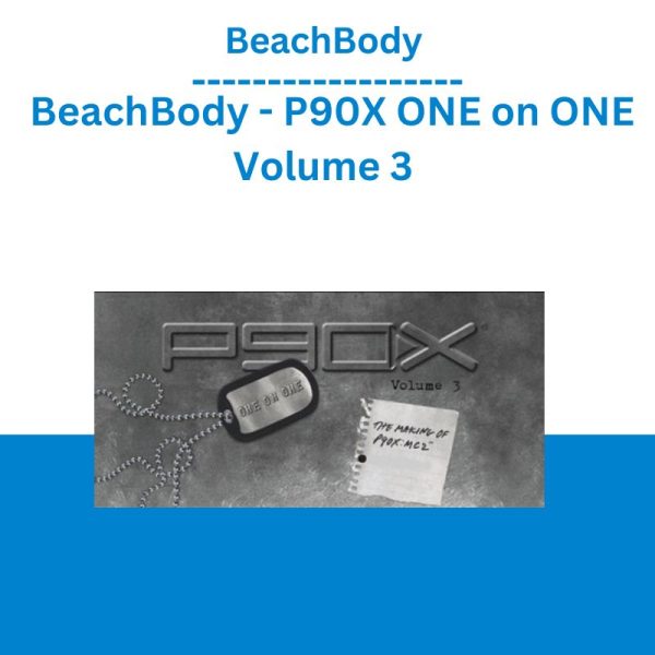 Tony Horton - BeachBody – P90X ONE on ONE Volume 3