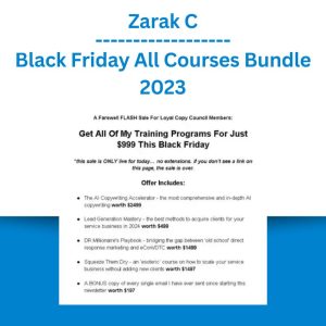 Zarak C - Black Friday All Courses Bundle 2023