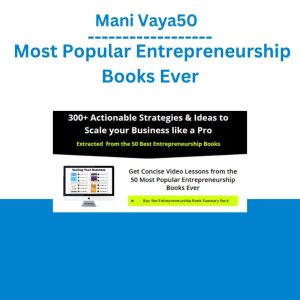 Mani Vaya50 – Most Popular Entrepreneurship Books Ever