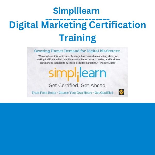 Simplilearn – Digital Marketing Certification Training