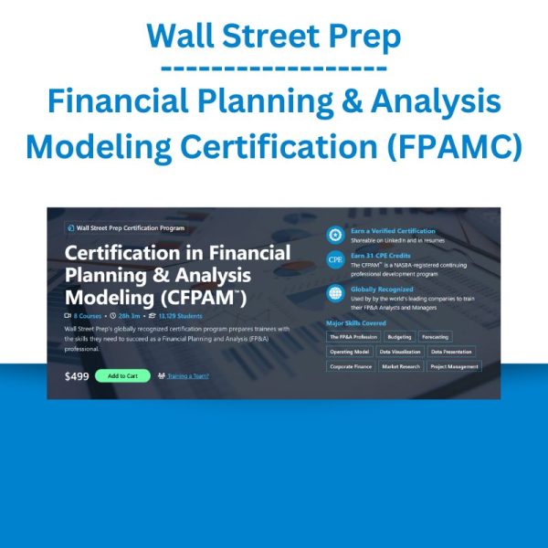 Wall Street Prep - Financial Planning & Analysis Modeling Certification (FPAMC)