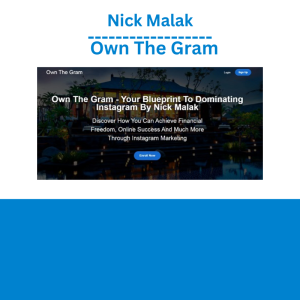 Nick Malak - Own The Gram