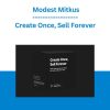 Create Once, Sell Forever” - Modest Mitkus
