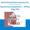 BT16 Clinical Demonstration 01 - Experiential Adaptations – Jeffrey Zeig, PhD