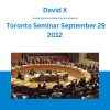 David X - Toronto Seminar September 29 2012