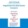 John Schaub - Negotiation for Real Estate Investors