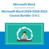 Microsoft Word 2019-2016-2013 Course Bundle- 3 In 1