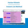 Harlan Kilstein - Instant List Method