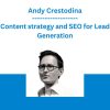 Content strategy and SEO for Lead Generation -Andy Crestodina