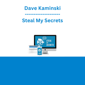 Dave Kaminski - Steal My Secrets