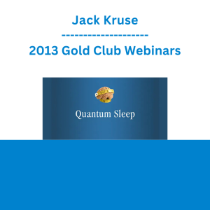 Jack Kruse - 2013 Gold Club Webinars