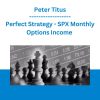 Perfect Strategy - SPX Monthly Options Income - Peter Titus
