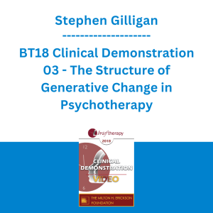 Stephen Gilligan - BT18 Clinical Demonstration 03 - The Structure of Generative Change in Psychotherapy