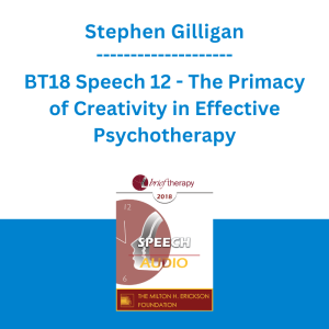 Stephen Gilligan - BT18 Speech 12 - The Primacy of Creativity in Effective Psychotherapy