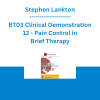 Stephen Lankton - BT03 Clinical Demonstration 12 - Pain Control in Brief Therapy