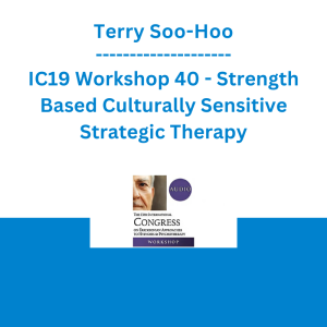 Terry Soo-Hoo - IC19 Workshop 40 - Strength Based Culturally Sensitive Strategic Therapy