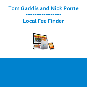 Tom Gaddis and Nick Ponte - Local Fee Finder