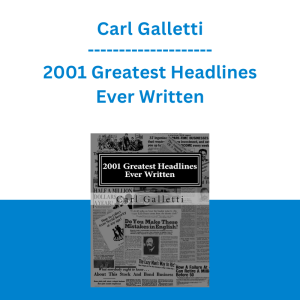 Carl Galletti - 2001 Greatest Headlines Ever Written