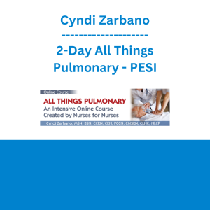 Cyndi Zarbano - 2-Day All Things Pulmonary - PESI