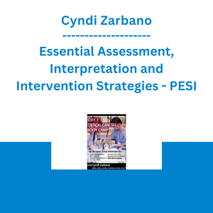Cyndi Zarbano - Essential Assessment, Interpretation and Intervention Strategies - PESI
