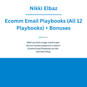 Nikki Elbaz - Ecomm Email Playbooks (All 12 Playbooks) + Bonuses