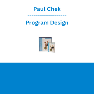 Paul Chek - Program Design
